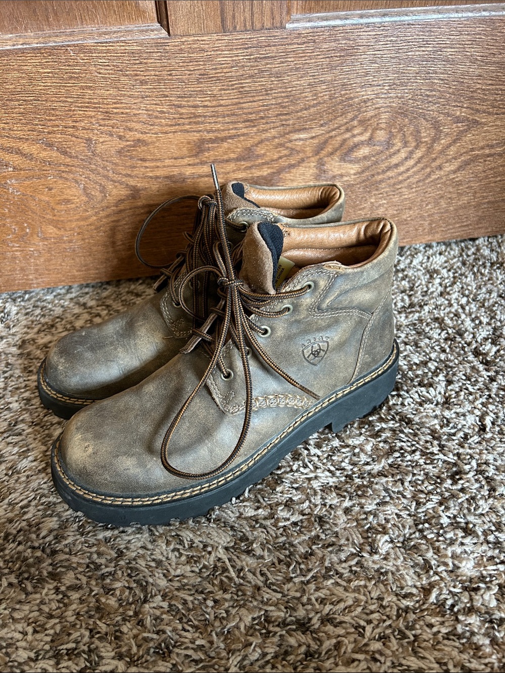 Ariat Women’s Canyon Lace Up Leather Boots 8.5B Brown Western Workwear